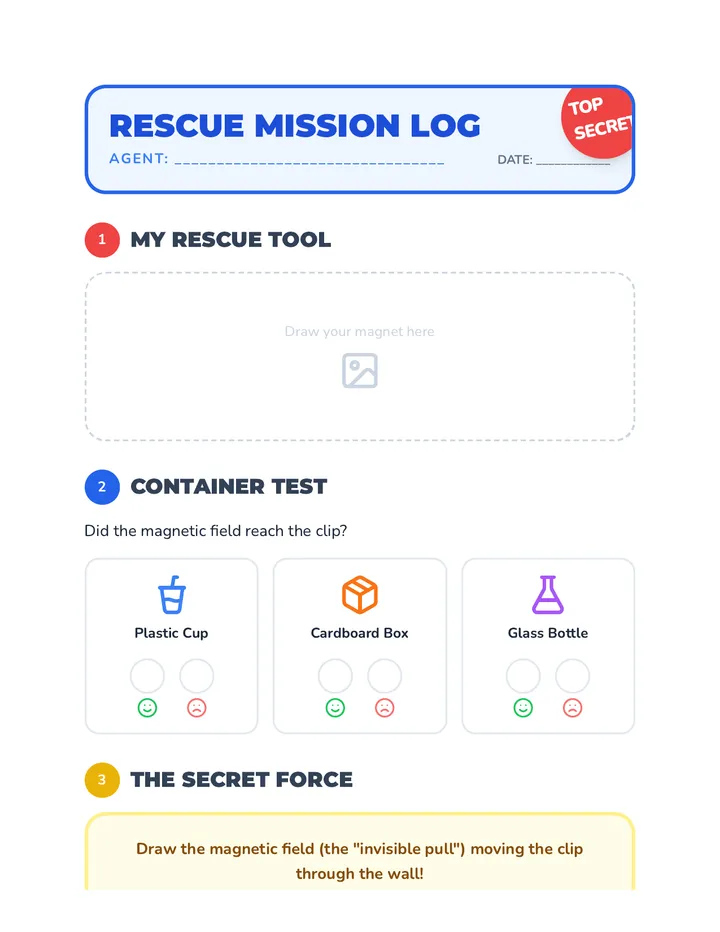 Scan Rescue Mission Magnetic Rescue Mission • Lesson • Lenny.com
