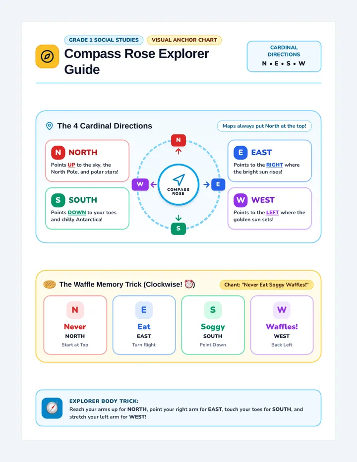 Compass Rose Visual Handout