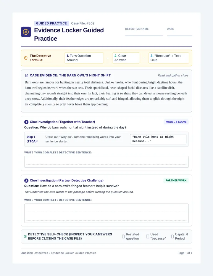 Evidence Locker Guided Practice