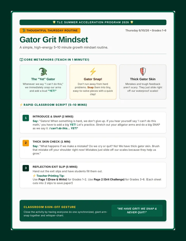 Gator Grit Teacher Guide