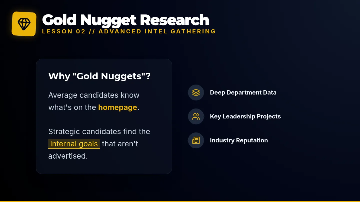 Gold Nugget Research Slides