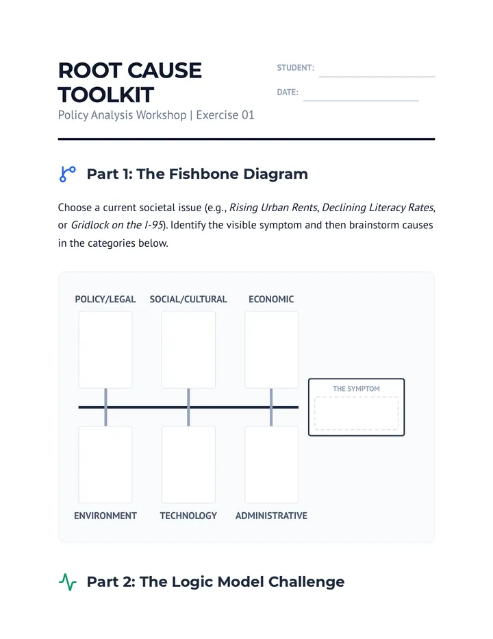 Root Cause Worksheet