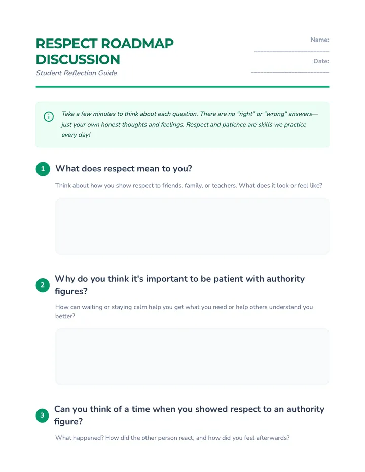 Respect Roadmap Discussion Guide