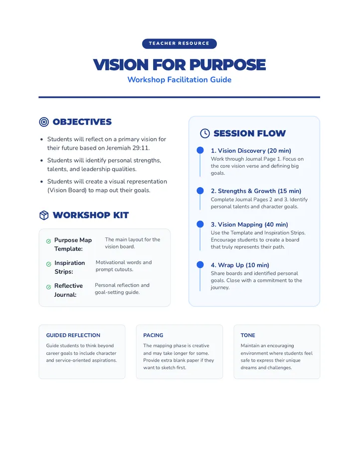 Vision Workshop Teacher Guide