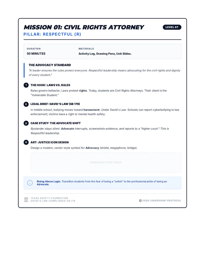 Rising Above Attorney Teacher Guide