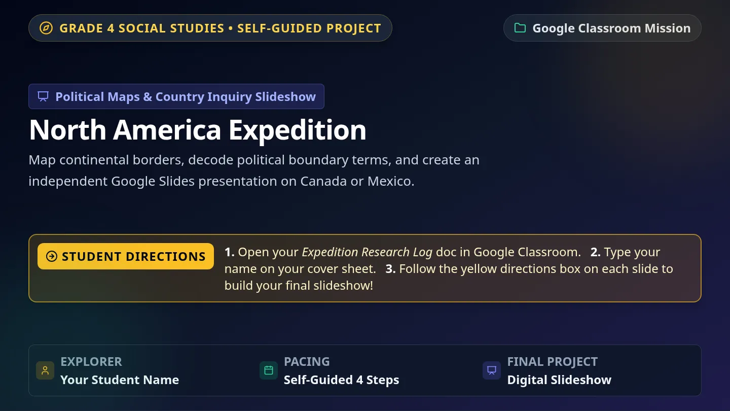 North America Expedition Slides