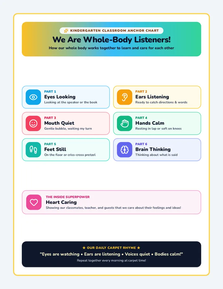 Listening Body Anchor Poster