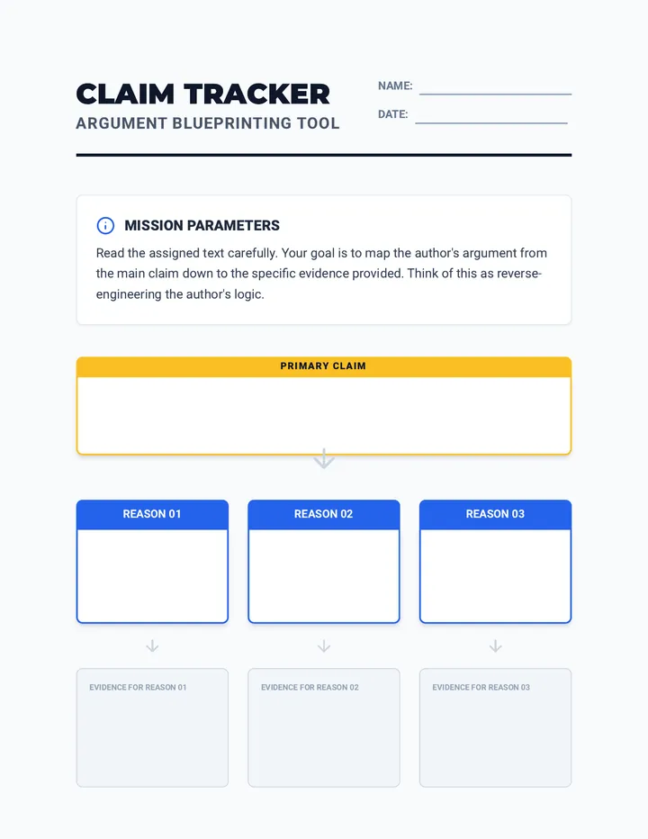 Claim Tracker Worksheet