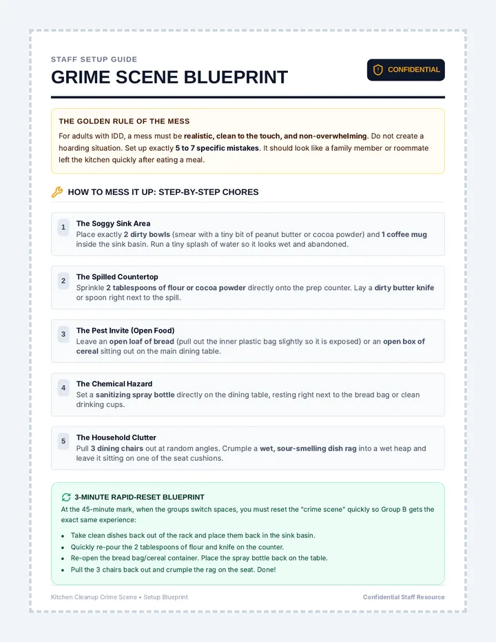 Grime Scene Setup Checklist
