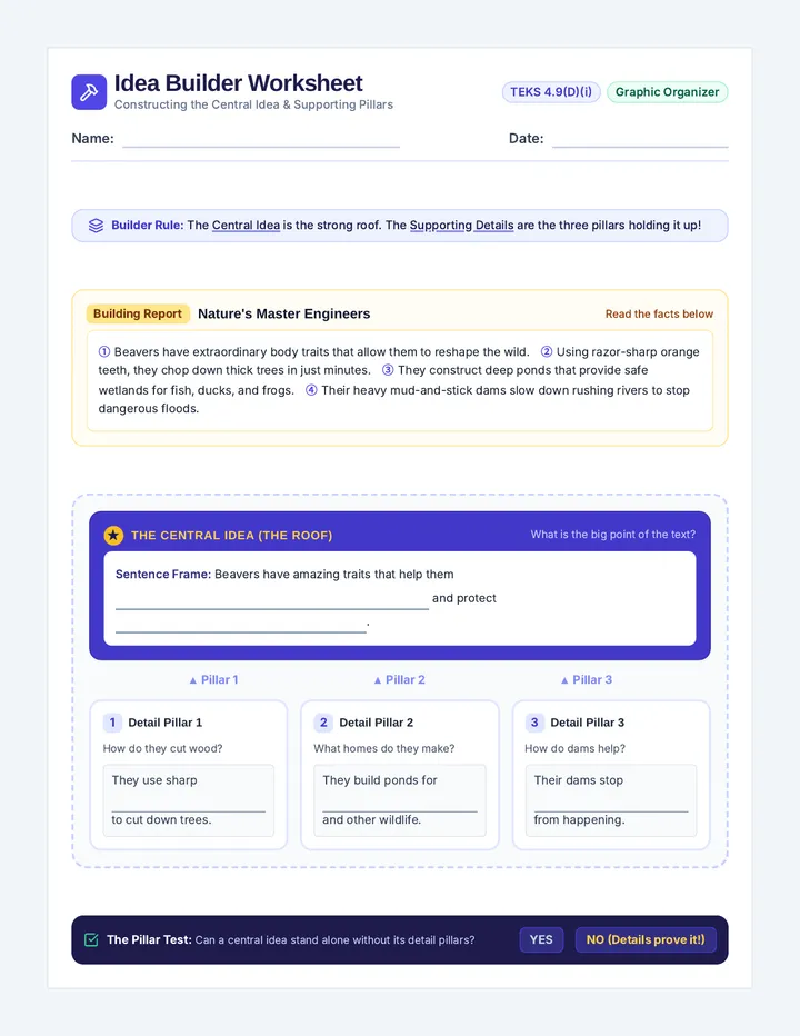 Idea Builder Worksheet