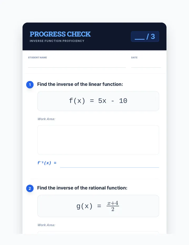 Inverse Progress Check