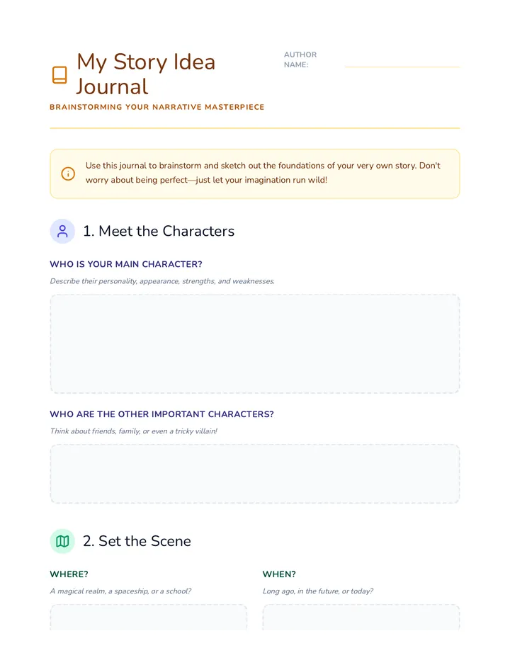 My Story Idea Journal