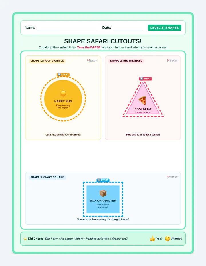 Shape Safari Worksheet