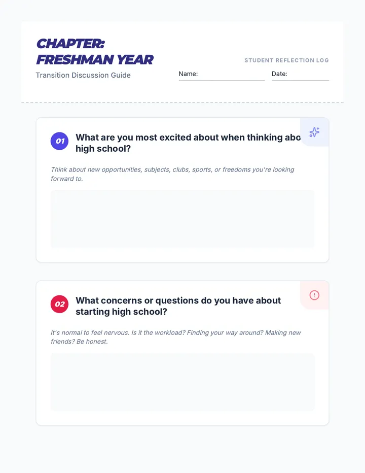 Transition Discussion Guide Handout