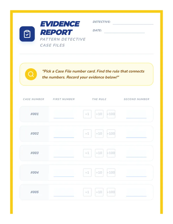 Pattern Detectives Evidence Report