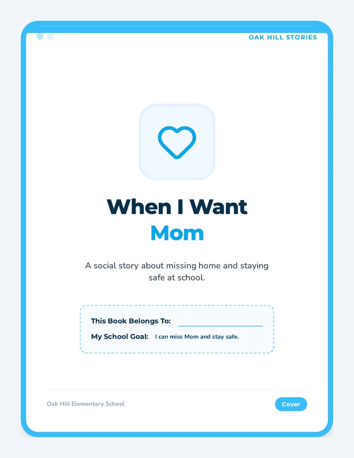 When I Want Mom Storybook