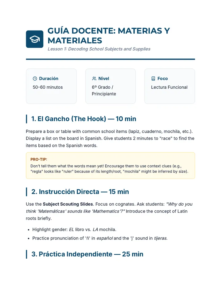 Subject Scouting Teacher Guide