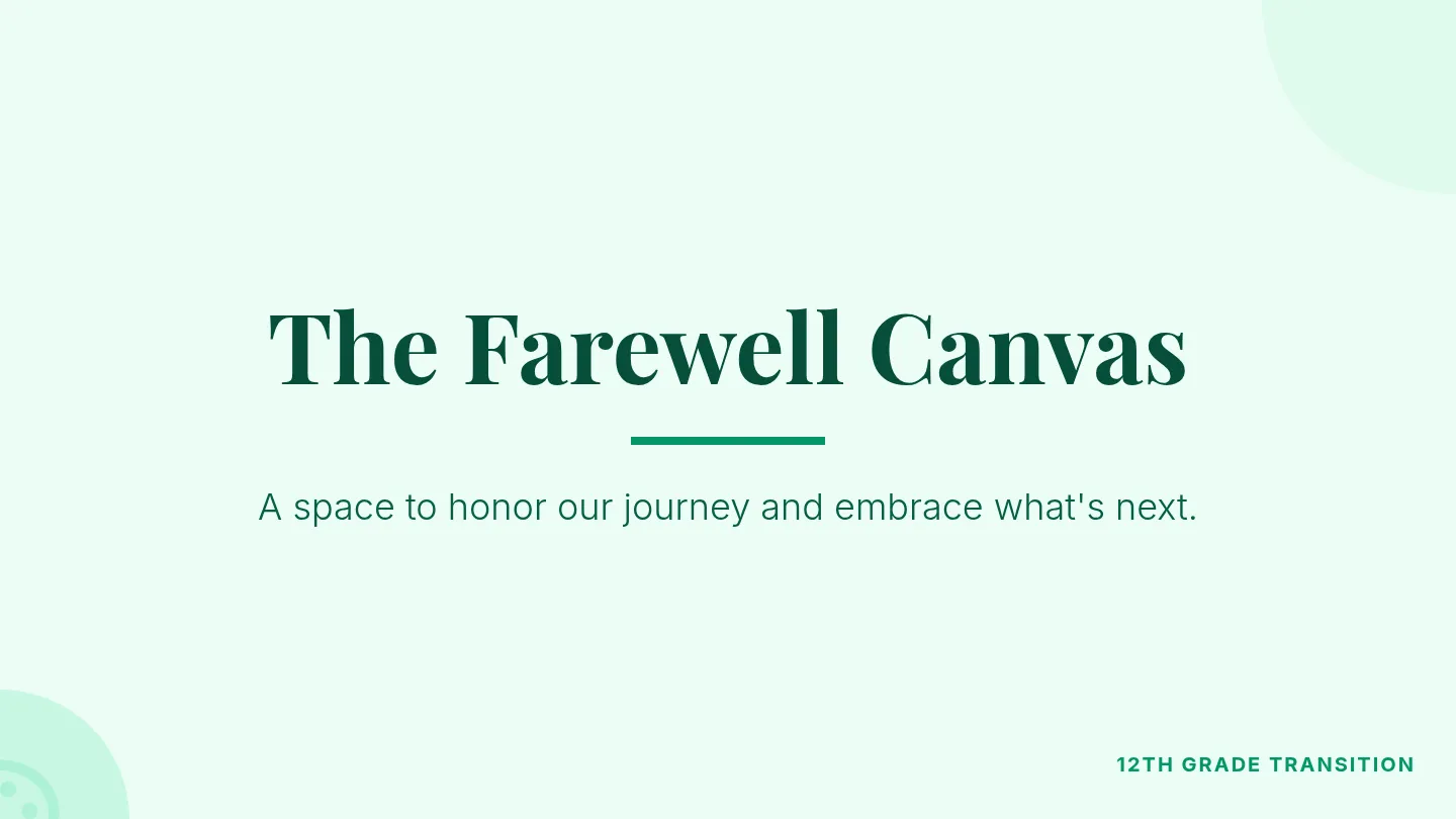The Farewell Canvas Presentation Slides