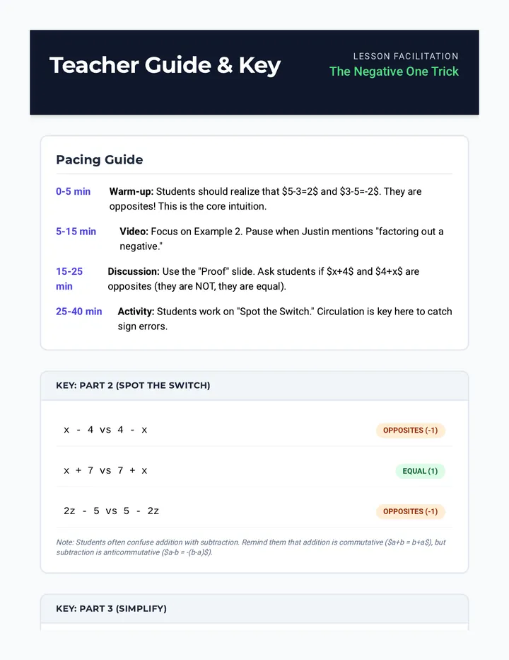 Switch Spotter Teacher Guide
