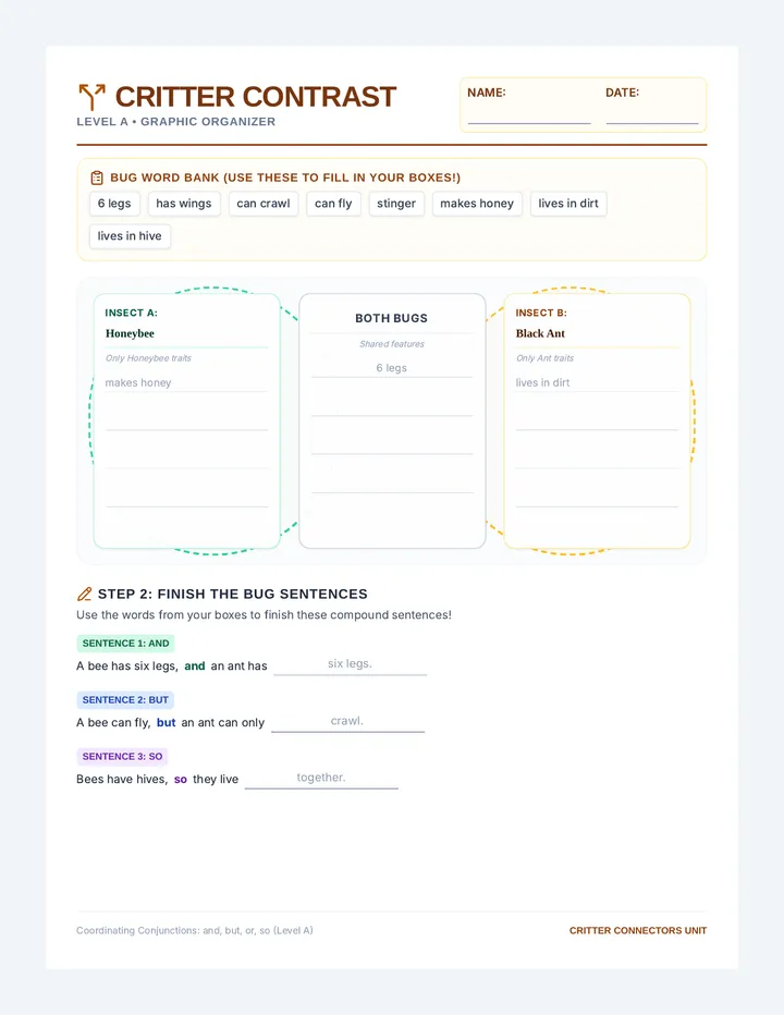 Critter Contrast Organizer