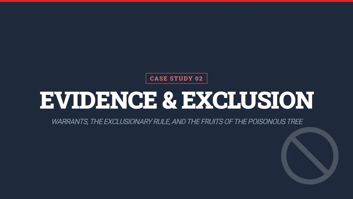 Evidence Exclusion Presentation