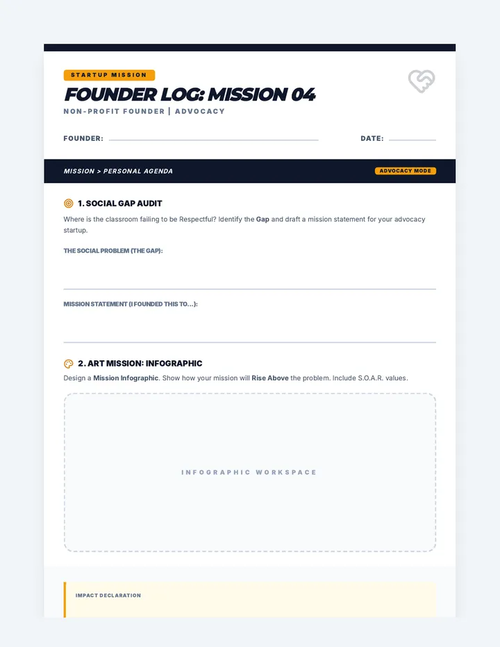 Rising Above Founder Activity Sheet