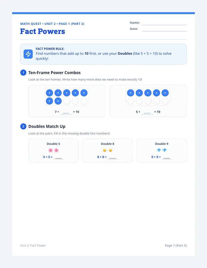 Fact Power Workbook 2