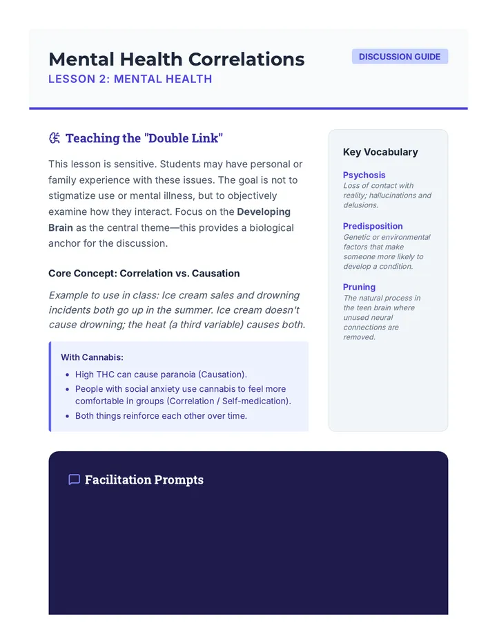 Mental Health Teacher Guide
