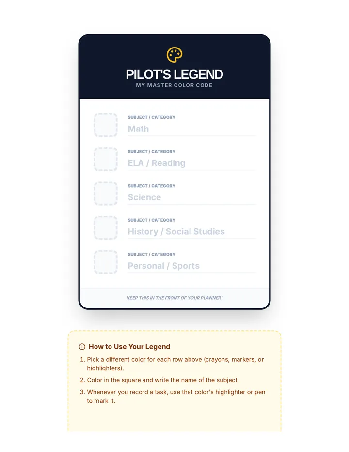 Category Legend Reference