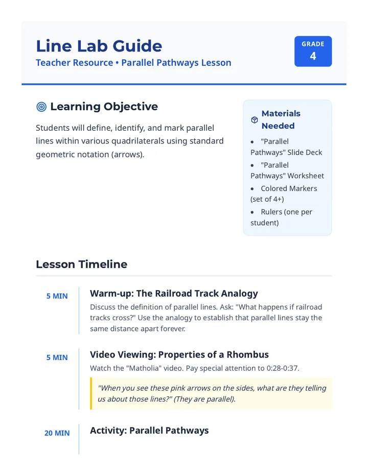 Parallel Pathways Teacher Guide