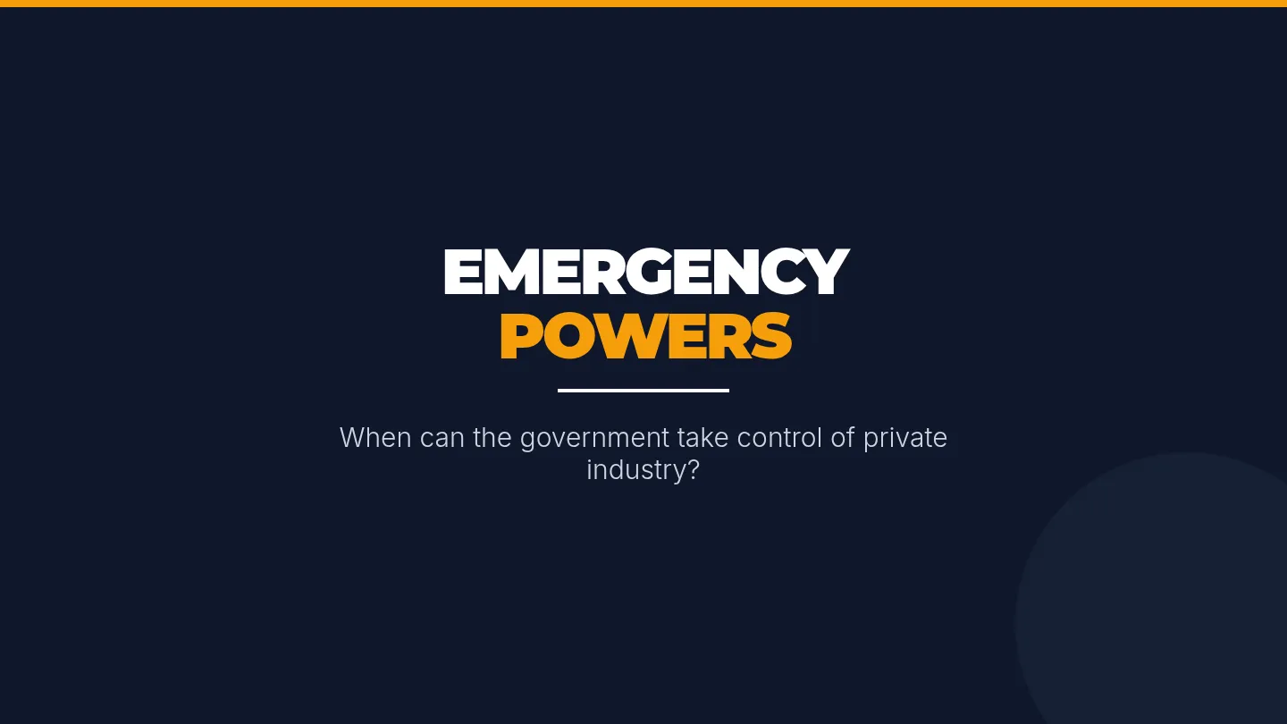 Emergency Powers Slides