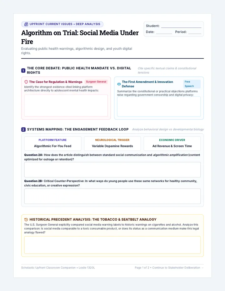 Algorithm Trial Inquiry Worksheet