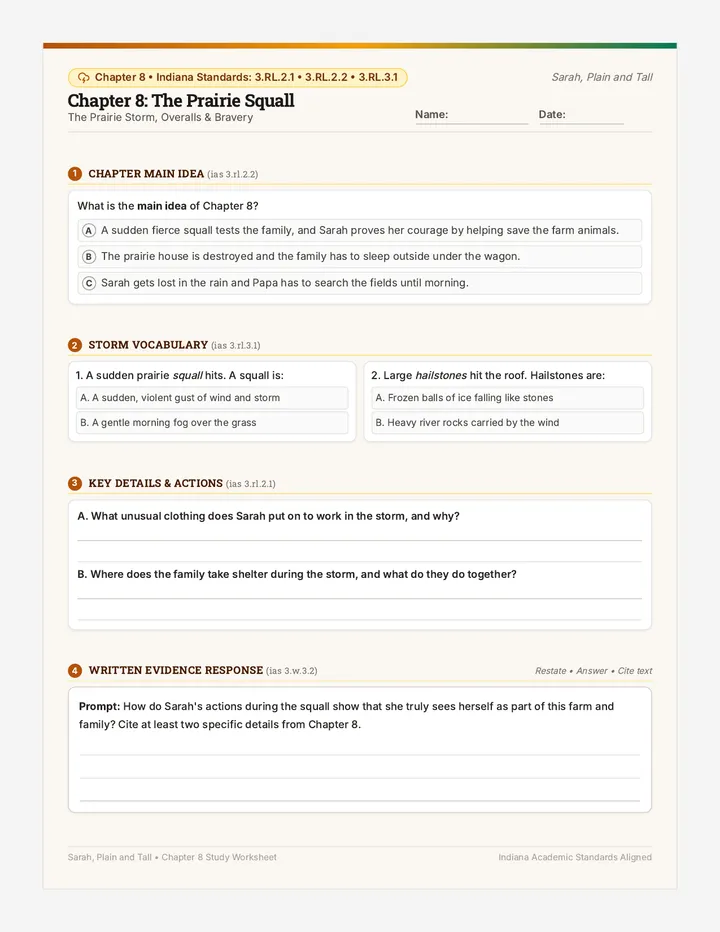 Chapter Eight Worksheet