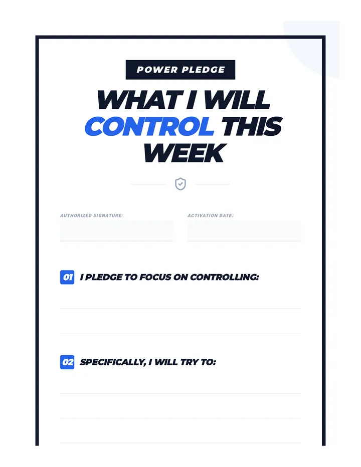 My Power Pledge Cool Down