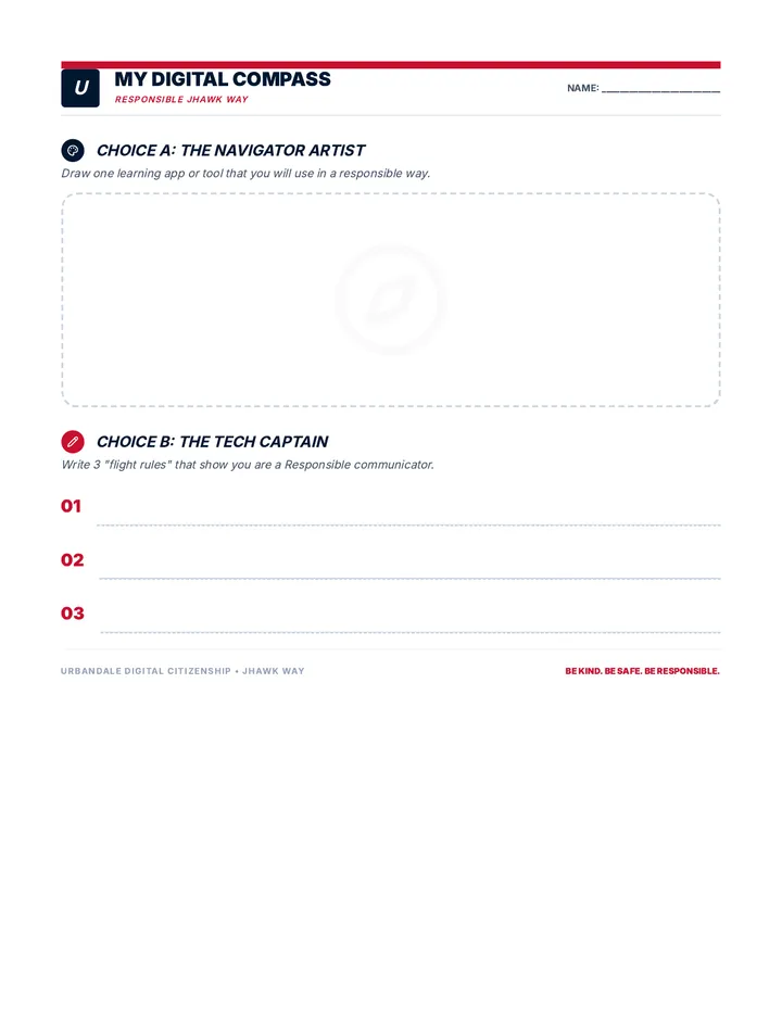 My Digital Compass Worksheet