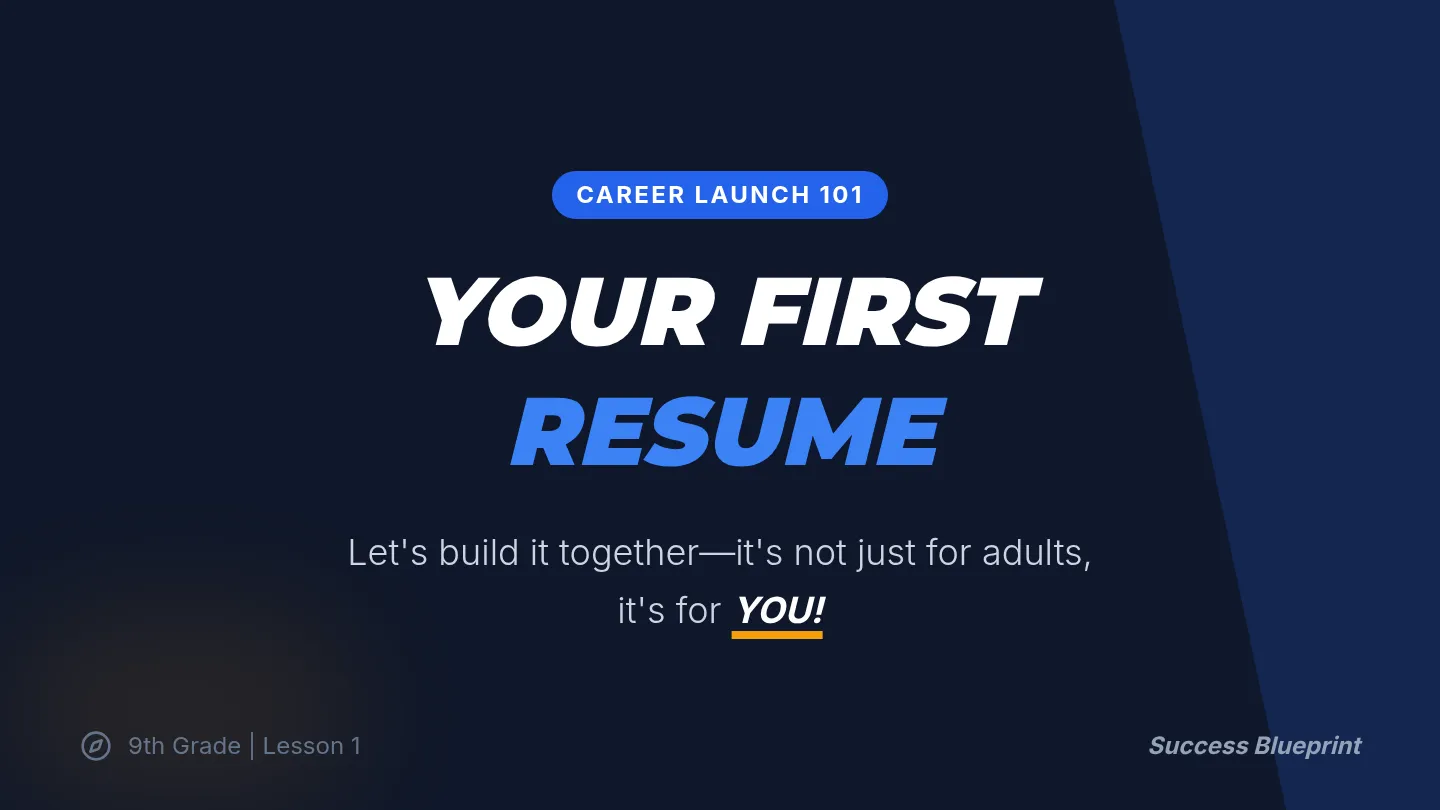 Resume Intro Slides