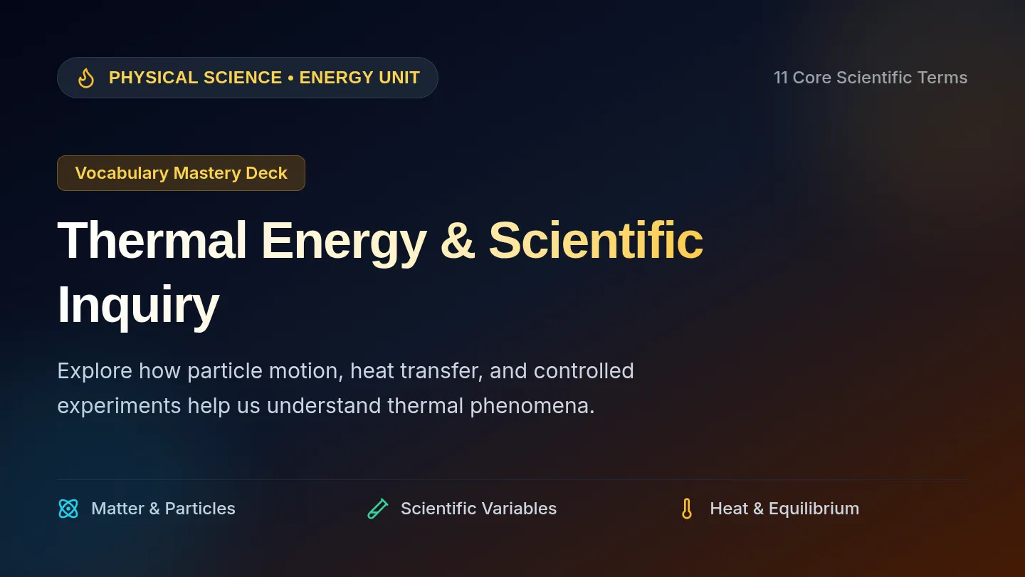 Thermal Power Vocabulary Slides