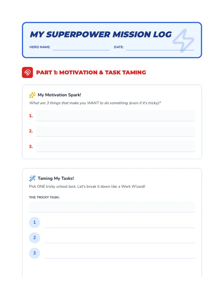 My Motivation & Communication Worksheet