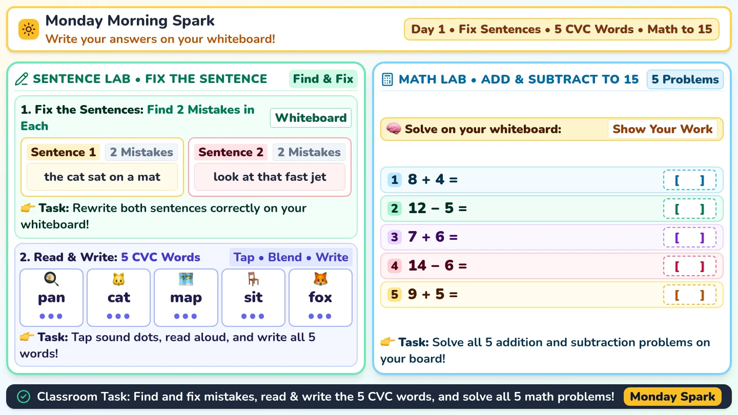 Monday Morning Spark Slides