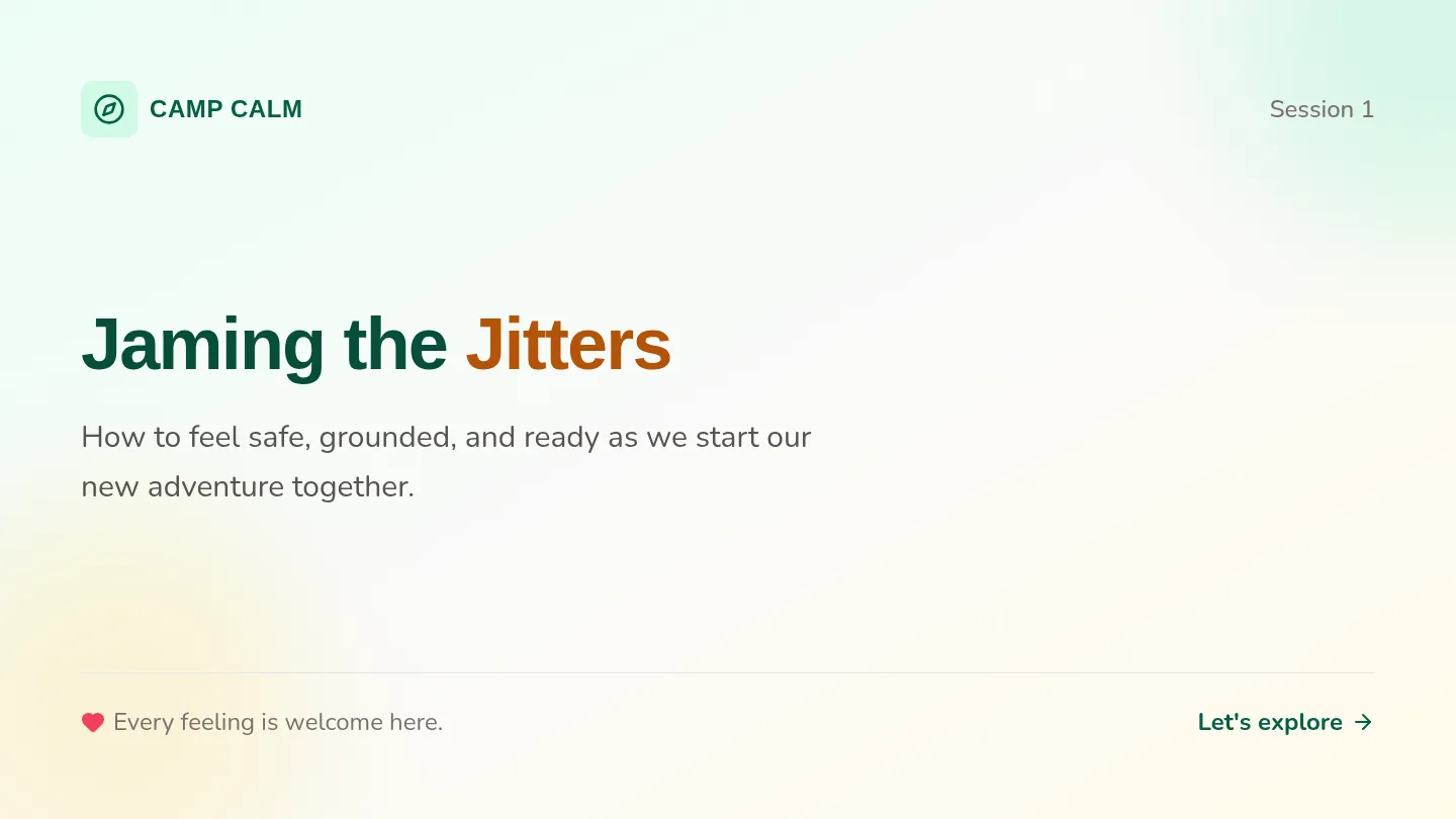 Jitter Buster Slides