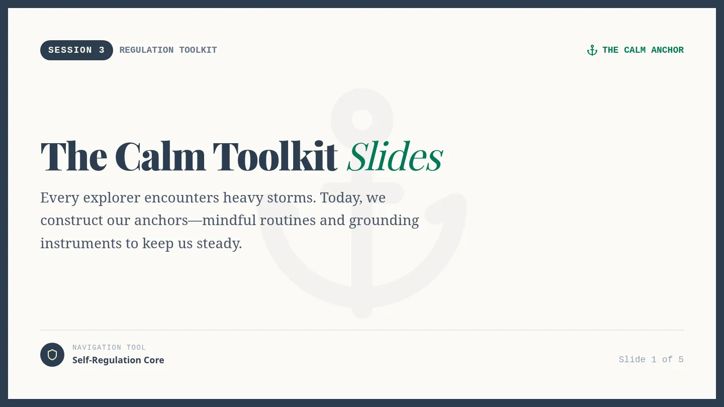Calm Toolkit Slides