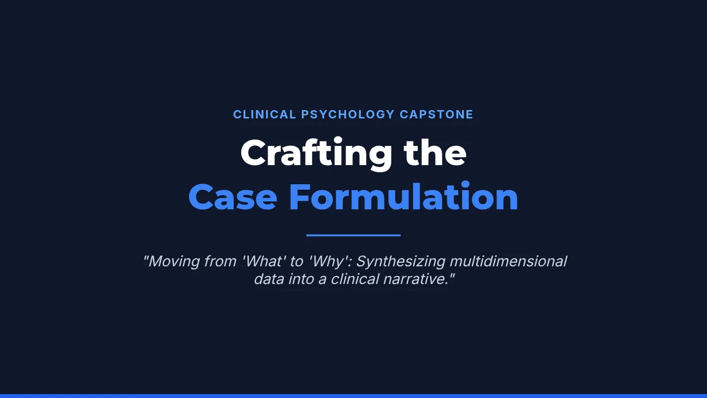 Case Formulation Framework Slides