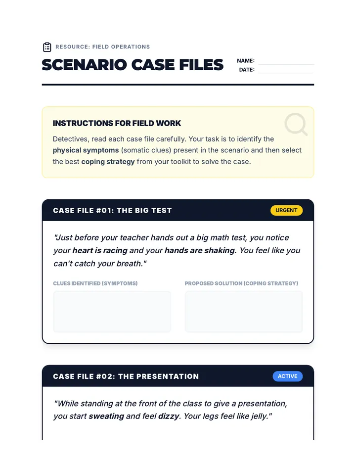 Scenario Cards Activity