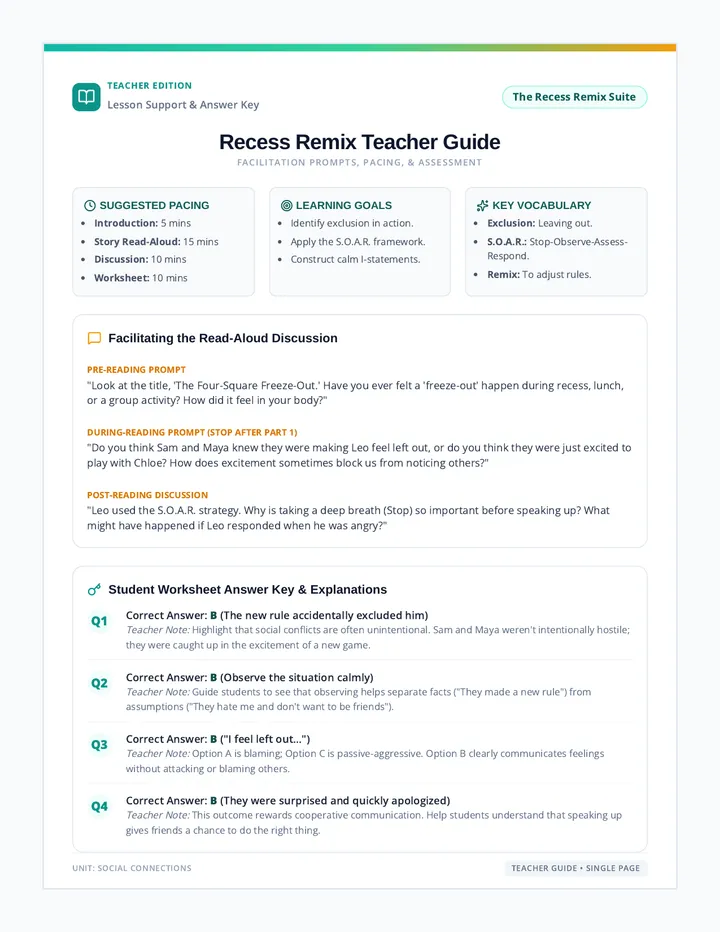Recess Remix Teacher Guide
