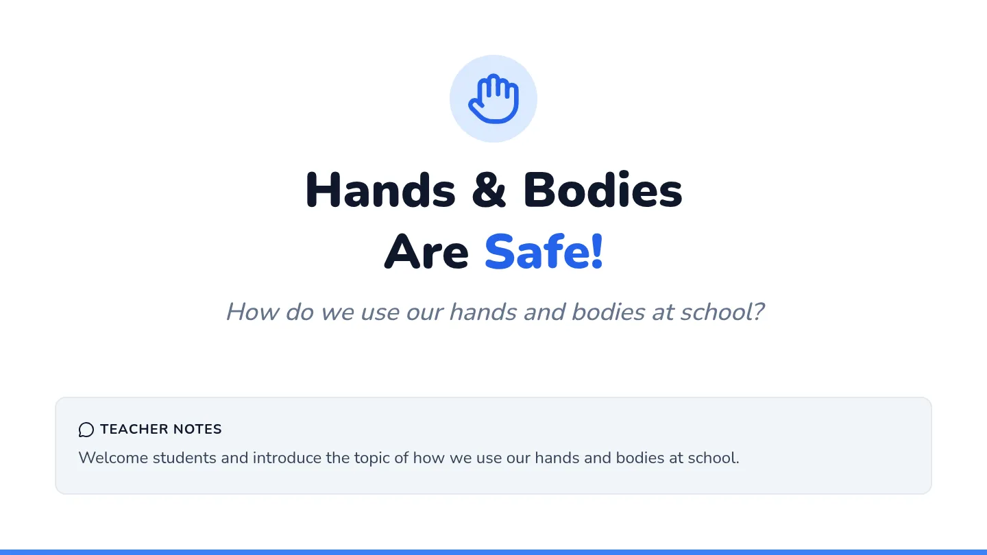 Safe Choices Presentation