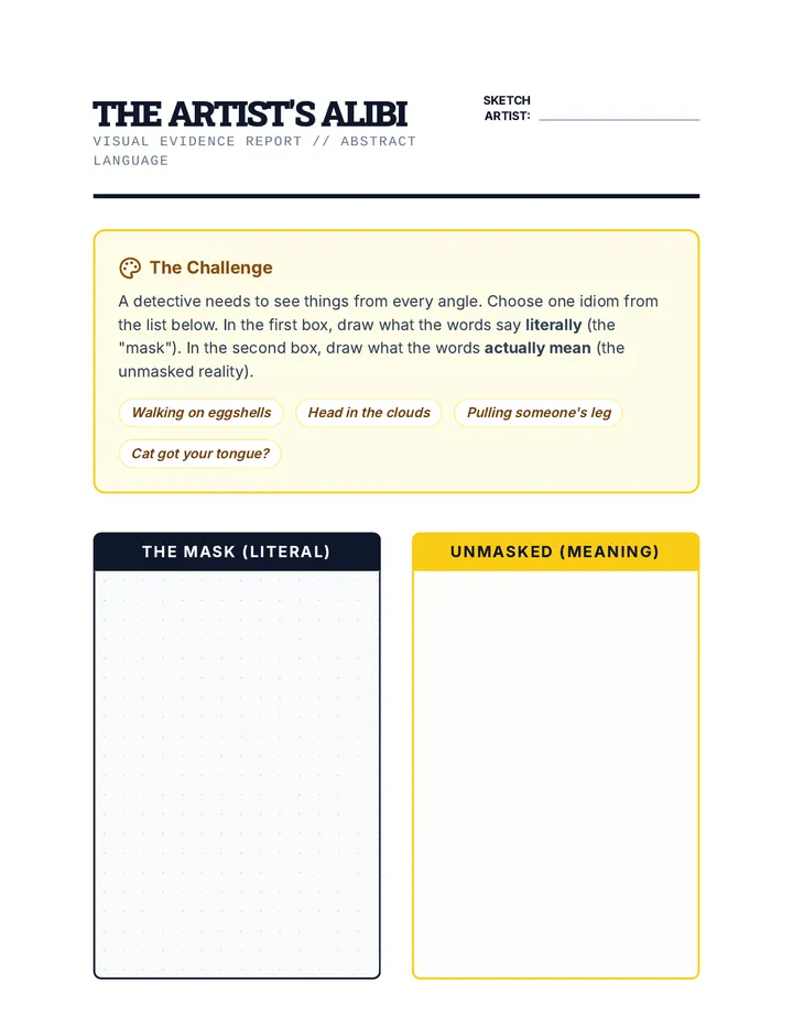 Artist Alibi Activity