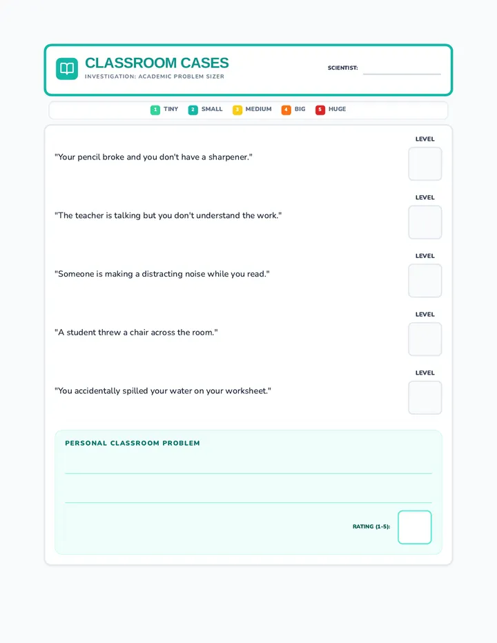 Classroom Cases Sizer Worksheet