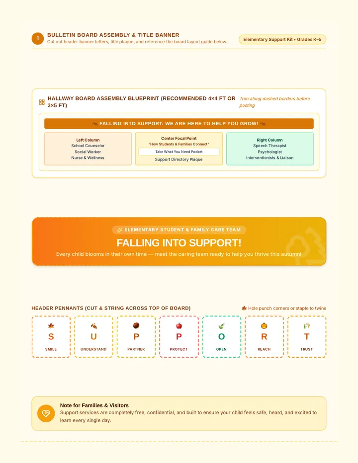 Autumn Support Bulletin Board
