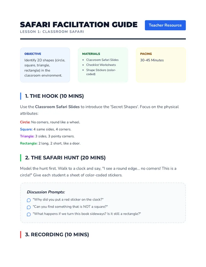 Safari Facilitation Guide