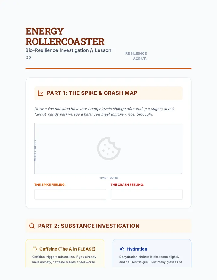 Energy Rollercoaster Worksheet